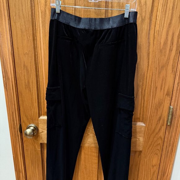 Sanctuary The Fixer Velvet Cargo Joggers, Black, SZ L, NWT - Picture 7 of 13